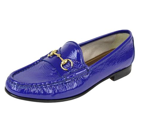 blue gucci loafers women's.